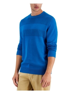 Men's Textured Cotton Sweater, Created for Macy's