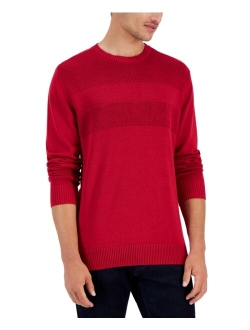 Men's Textured Cotton Sweater, Created for Macy's