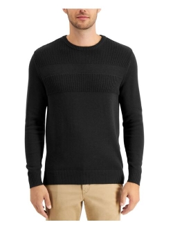 Men's Textured Cotton Sweater, Created for Macy's