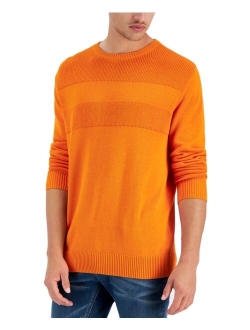 Men's Textured Cotton Sweater, Created for Macy's