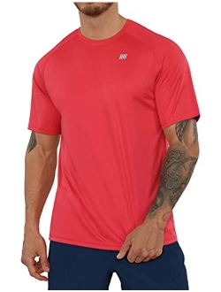 ODODOS Men's Classic Fit Long and Short Sleeve T-Shirts UPF 50+ Sun Protection SPF Athletic Tee Hiking Fishing Workout Tops