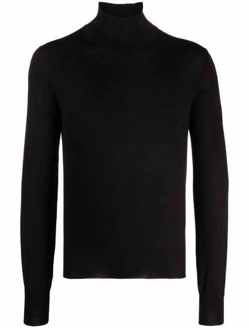 Bottega Veneta fine knit wool turtleneck jumper