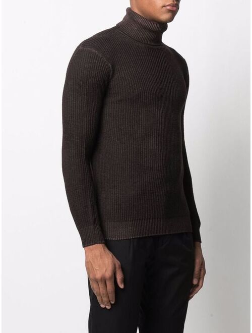 merino knit roll neck jumper