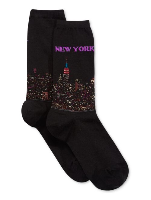 Hot Sox Women's New York Fashion Crew Socks