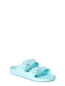 Womens Two Buckle Beachwear Slides