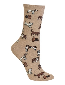 Women's Dogs Fashion Crew Socks