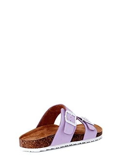 Women's Two Band Footbed Slides