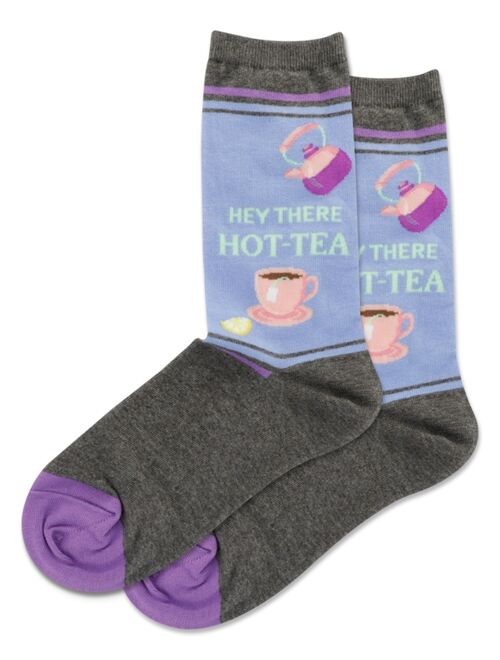 Hot Sox Hey There Hot-Tea Crew Socks