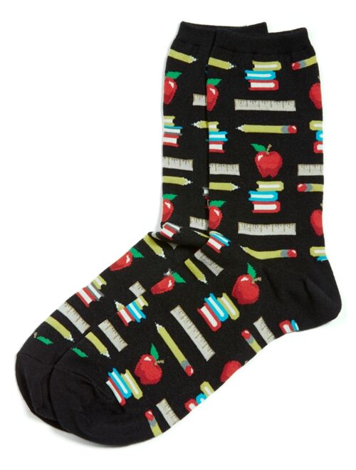 Hot Sox Women's Teacher's Pet Fashion Crew Socks