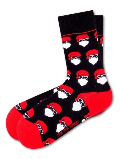 Love Sock Company Women's Christmas Organic Cotton Socks with Santa Design