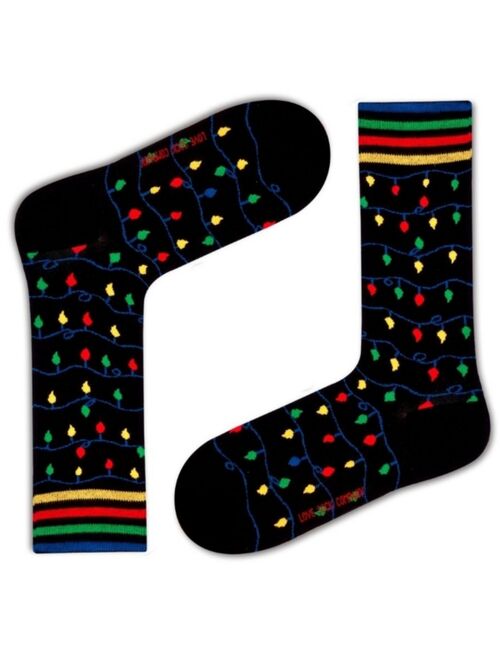 Love Sock Company Christmas Light Organic Cotton Women's Crew Socks