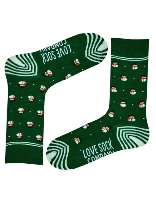 Love Sock Company Snowman Organic Cotton Women's Crew Socks