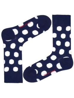 Big Polka Organic Cotton Polka Dots Crew Socks