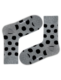 Big Polka Organic Cotton Polka Dots Crew Socks