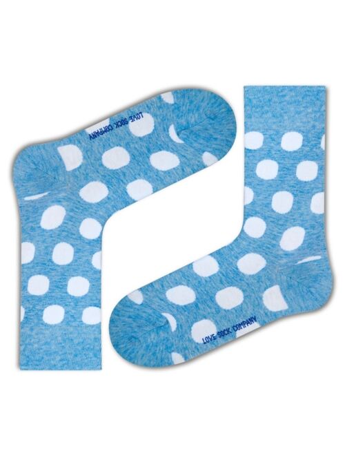 Love Sock Company Big Polka Organic Cotton Polka Dots Crew Socks