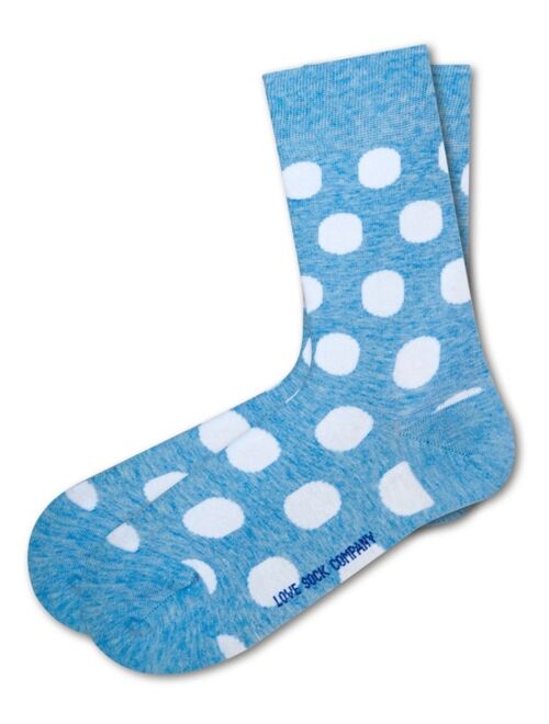 Love Sock Company Big Polka Organic Cotton Polka Dots Crew Socks