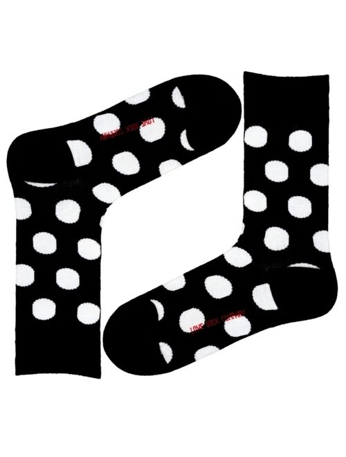 Love Sock Company Big Polka Organic Cotton Polka Dots Crew Socks