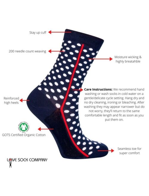 Love Sock Company Women's Socks - Red Line