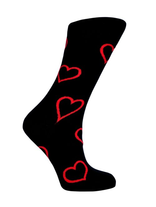 Love Sock Company Big Heart Organic Cotton Women's Crew Socks