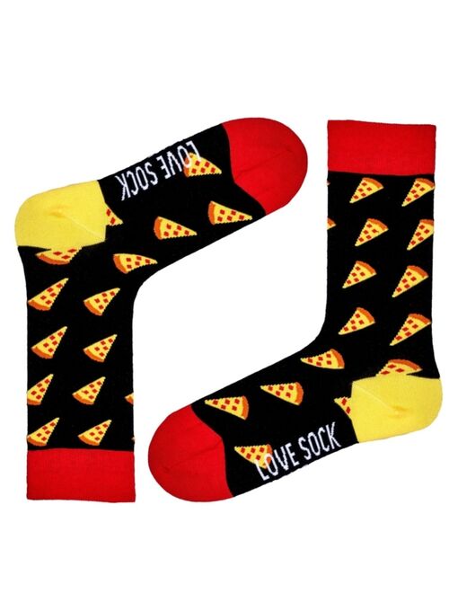 Love Sock Company Pizza Organic Cotton Fun Food Novelty Crew Socks