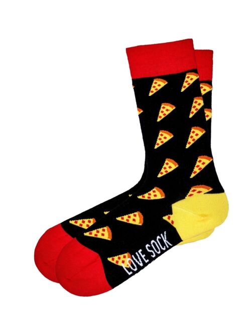 Love Sock Company Pizza Organic Cotton Fun Food Novelty Crew Socks