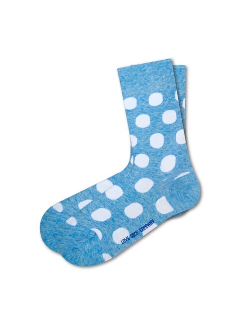 Love Sock Company Big Polka Bundle Women's 3 Pack Organic Cotton Polka Dots Dress Socks