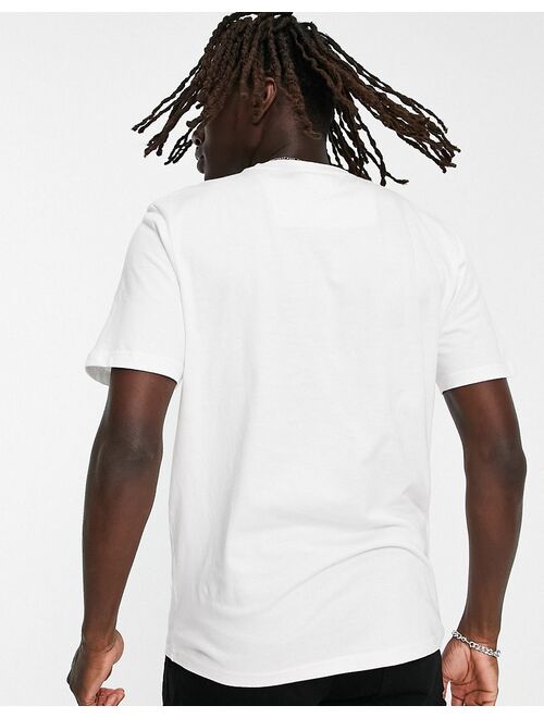 Nautica Luff box logo T-shirt in white