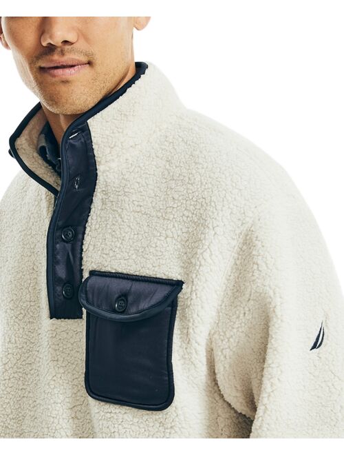 Nautica Men's Fleece Quarter-Button Pullover