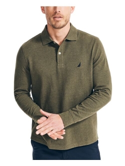 Men's Classic-Fit Long-Sleeve Deck Polo Shirt