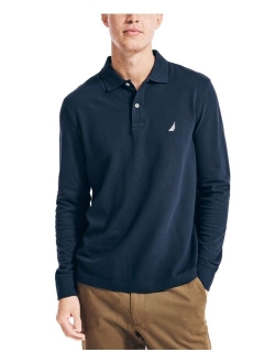 Men's Classic-Fit Long-Sleeve Deck Polo Shirt