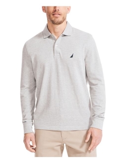 Men's Classic-Fit Long-Sleeve Deck Polo Shirt