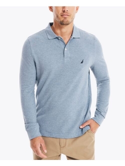 Men's Classic-Fit Long-Sleeve Deck Polo Shirt