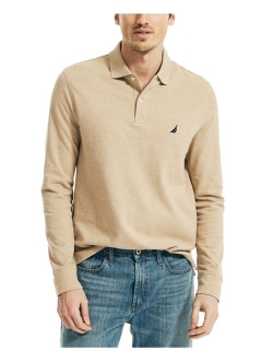 Men's Classic-Fit Long-Sleeve Deck Polo Shirt