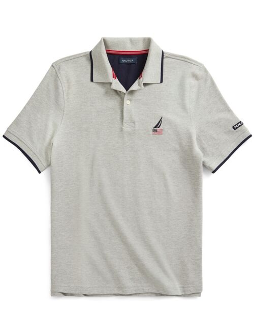 Nautica Men's Short Sleeve Logo Polo