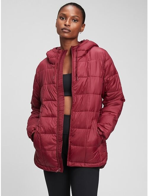 GAP 100% Recycled Nylon Relaxed Lightweight Puffer Jacket