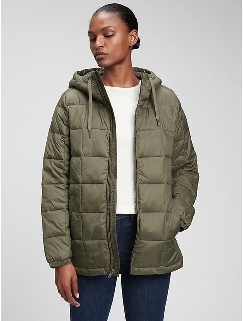 GAP 100% Recycled Nylon Relaxed Lightweight Puffer Jacket