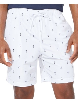 Men's Quick-Dry Anchor-Print 8" Swim Trunks