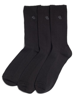 Women's Ribbed Cotton Trouser 3 Pack Socks