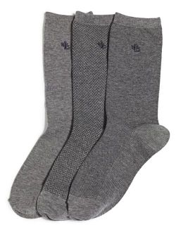 Women's Tweed Cotton Trouser 3 Pack Socks