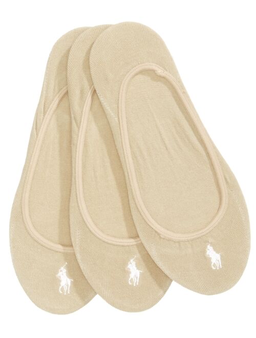 Polo Ralph Lauren Women's 3 Pack Ultra-Low No- Show Sock Liners