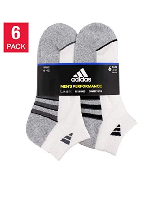 adidas Men's Climalite Low Cut Sock 6-pair