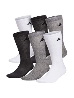 mens Athletic Cushioned Crew Socks (6-pair)