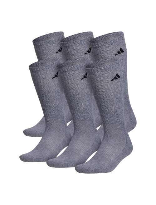 adidas mens Athletic Cushioned Crew Socks (6-pair)