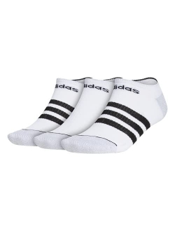 mens 3-stripe No Show Socks (3-pair)