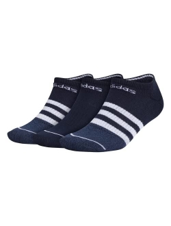 mens 3-stripe No Show Socks (3-pair)