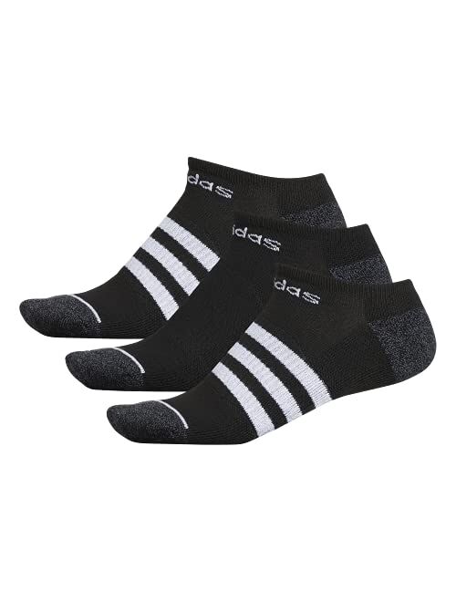 adidas mens 3-stripe No Show Socks (3-pair)