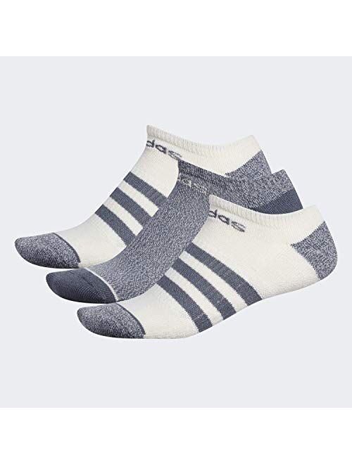 adidas mens 3-stripe No Show Socks (3-pair)