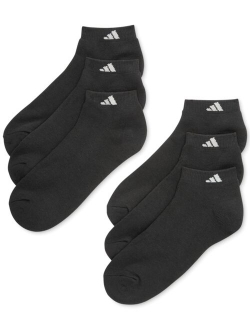 Men's Cushioned Athletic 6-Pack Low Cut Socks