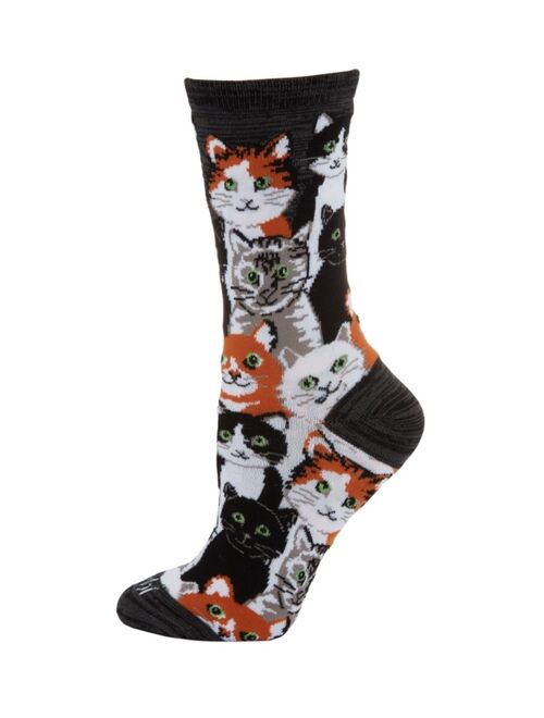 MeMoi Multi Cat Women's Novelty Socks