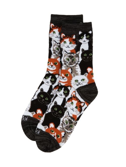 MeMoi Multi Cat Women's Novelty Socks